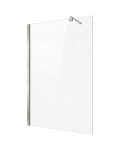 Shower cabin, stainless steel profiles, chrome, 8mm glass, 100xH200 cm