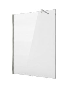 Shower cabin, stainless steel profiles, chrome, 8mm glass, 120xH200 cm