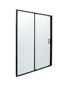 Kabin&euml; dushi, profil alumini, e zez&euml;, xham 6mm, 160xH200 cm