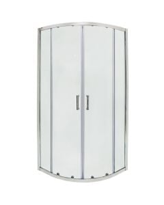 Shower cabin, aluminum profiles, chrome, 6mm glass, 90x90xH195 cm