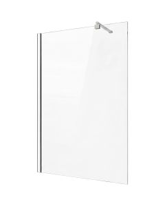 Kabinë dushi, 1 fletë, profil alumini, krom, xham 6mm, 100xH200 cm