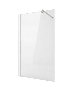 Shower cabin, 1 panel, aluminum profile, chrome, 8mm glass, 80xH200 cm