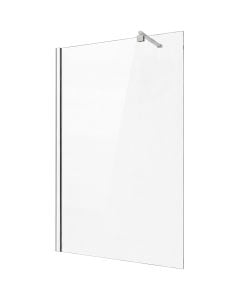 Shower cabin, 1 panel, aluminum profile, chrome, 8mm glass, 90xH200 cm