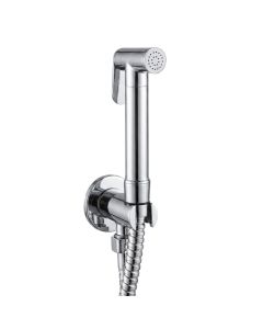 Shattaf, bronze material, silver color, chrome finish, 120 cm flexible hose