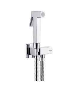 Shattaf, bronze material, silver color, chrome finish, 120 cm flexible hose