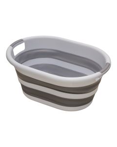 Kosh rrobash i palossh&euml;m, 25 LT, YOYO, plastike, e bardh&euml;/gri, 38.9x54.2xH24.4 cm