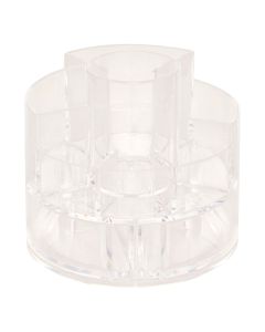 Organizer, SELENA, plastic, transparent, Dia.14xH 15.2 cm