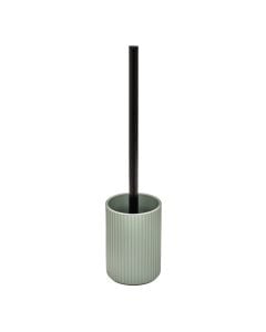 Toilet brush holder, polypropylene, green, Dia.9.7xH12.5 cm