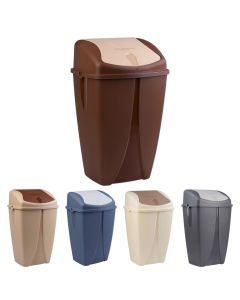 Waste bin, plastic, assorted, 22x18xH40 cm, 10L