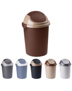 Waste bin, plastic, assorted, 22x19xH35 cm, 7L