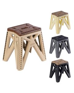 Folding stool, plastic, assorted, 28x23xH36 cm