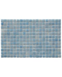Mosaic tile, 2.5x2.5 chips, glass, blue, 32.5x51.5 cm