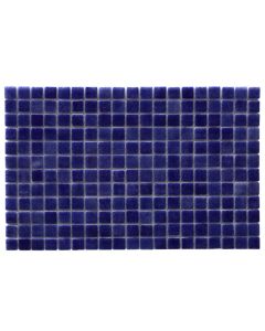 Mosaic tile, 2.5x2.5 chips, glass, blue, 32.5x51.5 cm