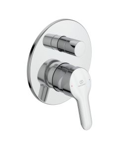Concealed shower mixer with diverter, Ideal Standart, ALPHA, brass, chrome finish, Dia. 16.3 cm