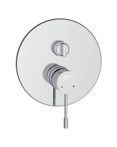 Concealed shower mixer with diverter, ASTRAL, brass, chrome finish