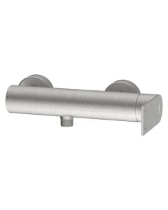 Exsposed shower mixer, SOLAR, steel SS304, brushed finish
