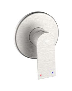 Concelead shower mixer , SOLAR, steel SS304, brushed finish, Dia.11.5 cm