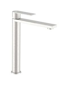 Basin mixer, SOLAR, steel SS304, brushed finish, H:27.8 cm