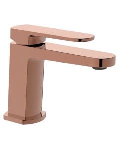 Basin mixer, ZEFIR, brass, polished copper finish, H:13.6 cm