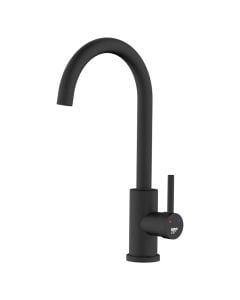 Sink mixer, Nevada, steel SS304, black