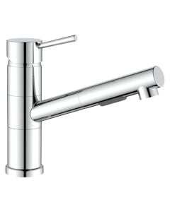 Sink mixer, Kansas, pull-out, brass, chrome finish