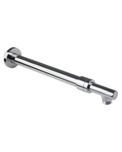 Expandable shower arm, brass, chrome finish, 35-50 cm