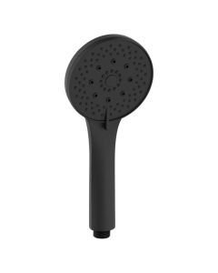 Shower hand, Tao, ABS, black, Dia. 10.5 cm