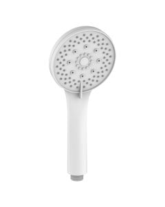Shower hand, Tao, ABS, white, Dia. 10.5 cm
