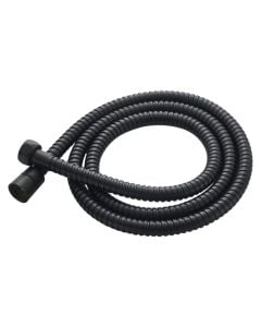 Flexible shower hose, black, 150 cm, 1/2