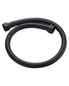 Flexible shower hose, PVC, black, 50 cm, 1/2
