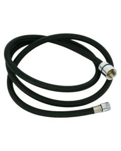 Flexible pull-out kitchen faucet hose, black, 150 cm, 1/2