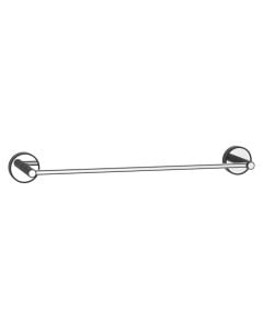 Towel holder, Fusion Black, steel SS304/ ABS, black, 50 cm