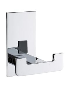 Towel holder, Flat, brass, chrome finish