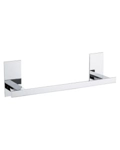 Towel holder, Flat, brass, chrome finish, 30 cm