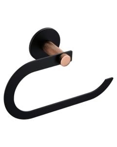 Towel holder, Astral, steel SS304/ brass, black/ copper