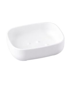 Soap holder, POD, plastic, white, 11.5x9x3 cm