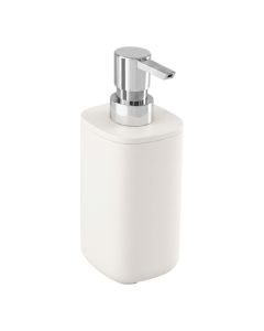 Soap dispenser, POD, plastic, white, 7x7x17.5 cm