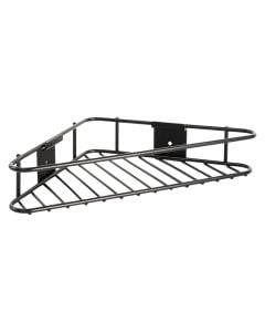 Mbajtëse shampo këndore, CHROME BLACK, e zezë, metal