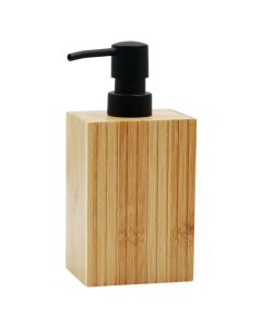 Liquid soap holder, bamboo, natural, 8.4x6.4xH18 cm