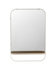 Pasqyrë tualeti, Argileo, metal/ xham, bezhë, 40x10xH60 cm