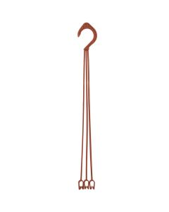 Flower pot hanger, plastic, terracotta, 50 cm