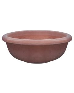 Round flower pot, AREZZO, ceramic, terracote, Ø42.5 xH15 cm