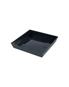 Square flower pot saucer, LOFLY, plastic, anthracite, 16.5x16.5xH2.7 cm