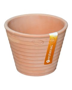 Round flower pot, COMO, ceramic, terracote, Ø26 xH20 cm