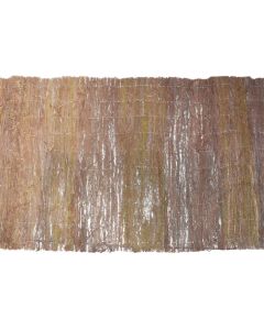 Gardh dekorues, thurje natyrale, 100x500 cm, lëkurë bredhi