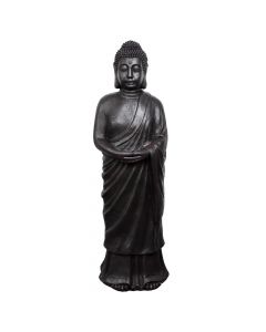 Statujë dekorative, BUDDHA, rezinë, gri errët, 40x37xH150 cm