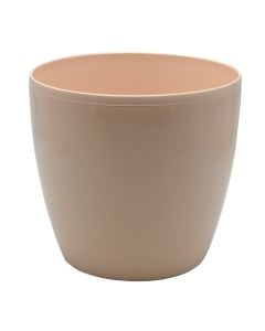 Round flower pot, plastic, porcelain, Ø26 xH23.2 cm, 8.8 lt