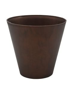 Vazo lulesh, rrethore, TUBUS, plastike, bronzi, Ø20 xH18.7 cm, 3.5 lt