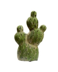 Kaktus, qeramike, jeshile, 13.5x5.5xH20 cm