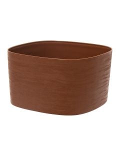 Vazo lulesh, katrore, plastike, terrakotë, 37x37xH21 cm, 16 lt